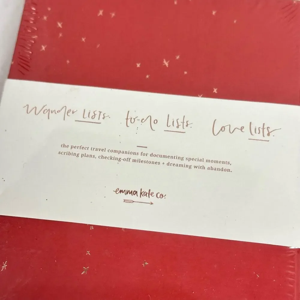NEW Emma Kate Notebook Set in Box Wonder Lists To Do Lists Love Lists WHNWTLSET